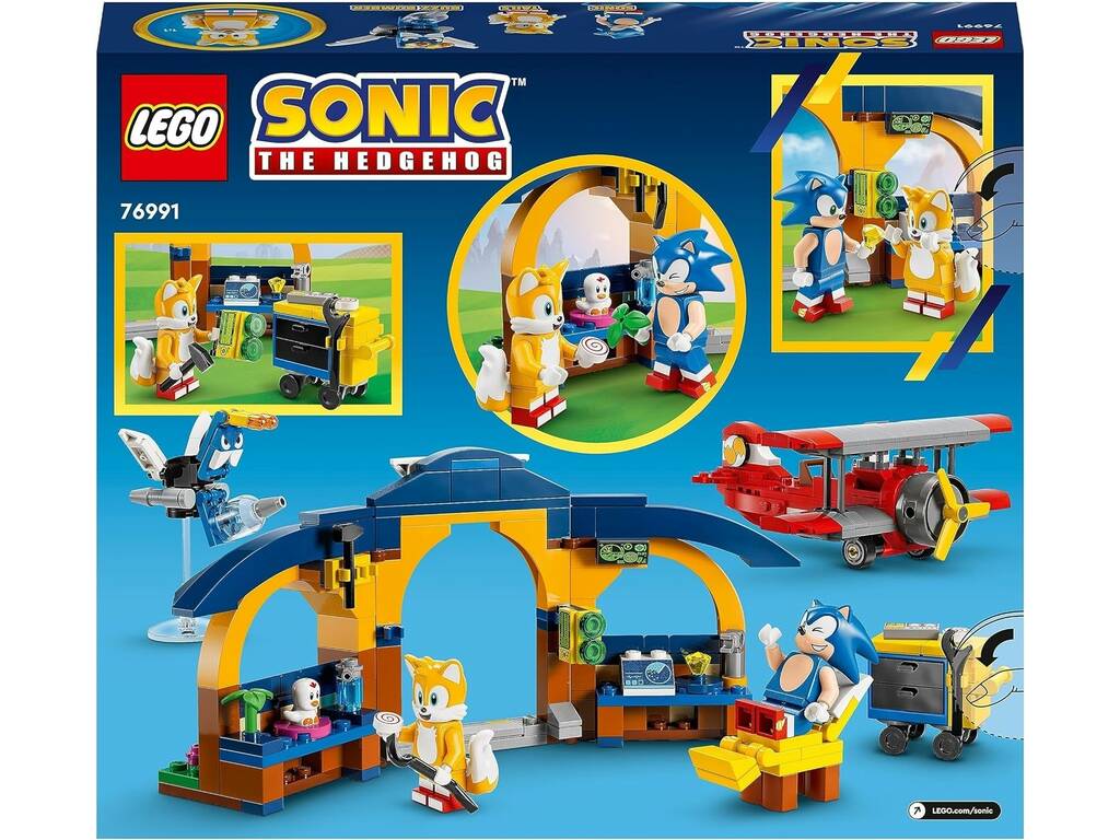 Lego Sonic the Hedgehog: Oficina e Avião Tornado de Tails 76991 -  Juguetilandia