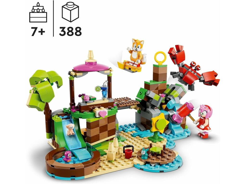 Lego Sonic the Hedgehog : L'île de sauvetage des animaux d'Amy 76992