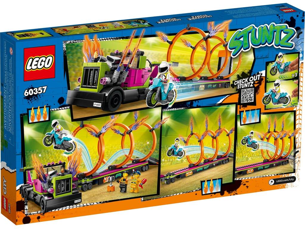 Lego City Stuntz Challenge Stunt Truck und Feuerringe 60357