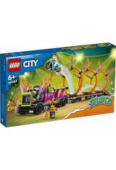Lego City Stuntz Camion de cascade et anneaux de feu 60357
