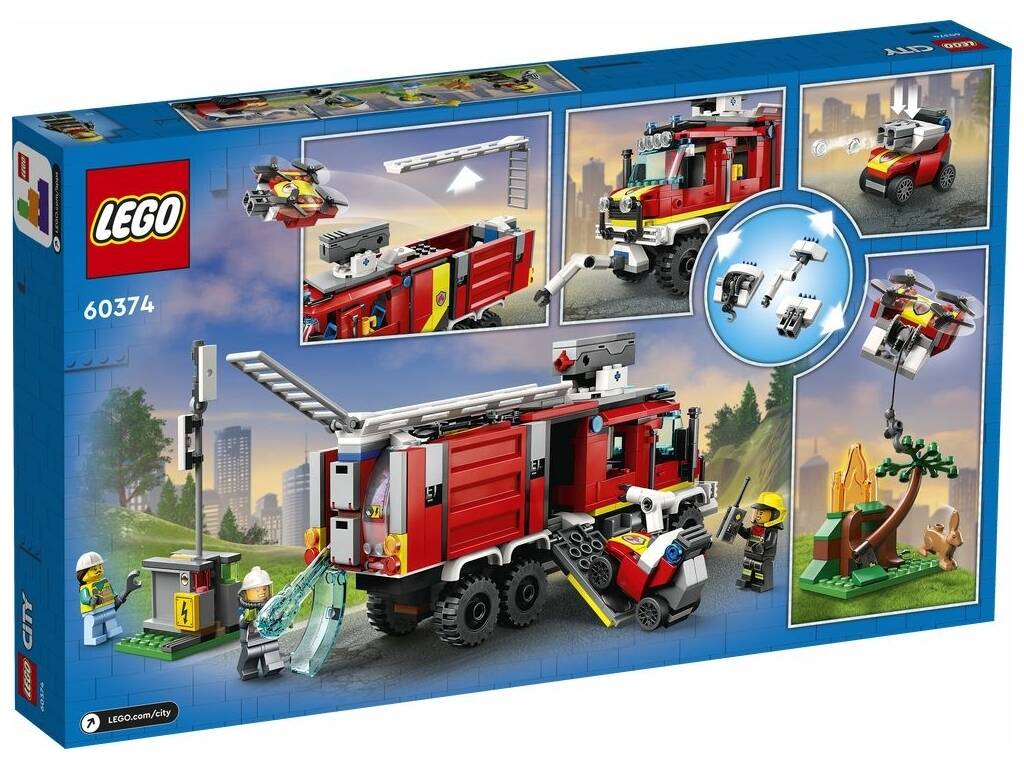 Lego City Fire Unidade Móvel de Controlo de Incêndios 60374