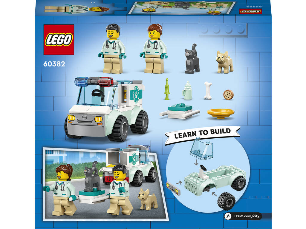 Lego City Great Vehicles Furgone di soccorso veterinario 60382