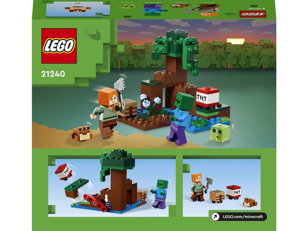 Lego Minecraft La Aventura en el Pantano Lego 21240