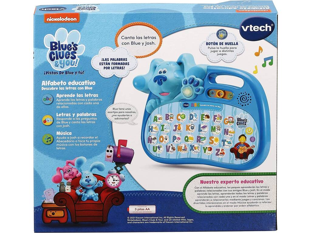 Las Pistas de Blue y Tú Alfabeto Educativo Descubre las Letras con Blue Vtech 613922
