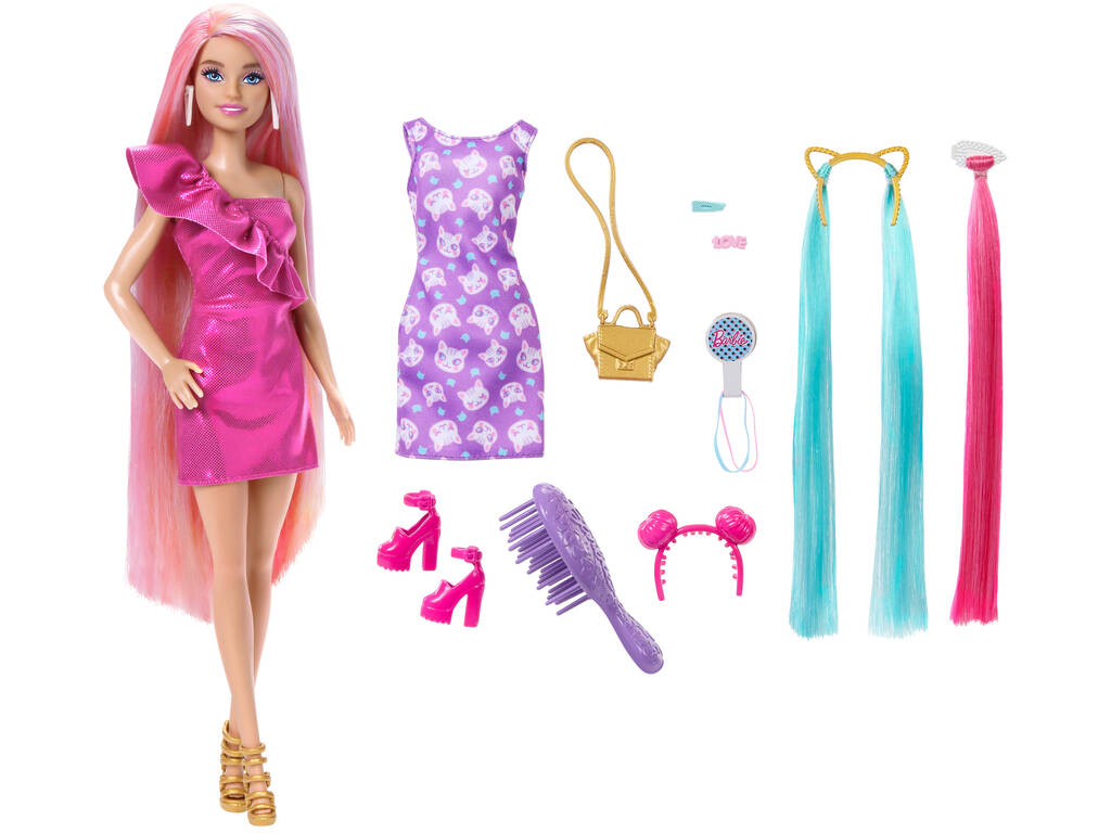 Barbie Muñeca Totally Hair Mattel HKT96