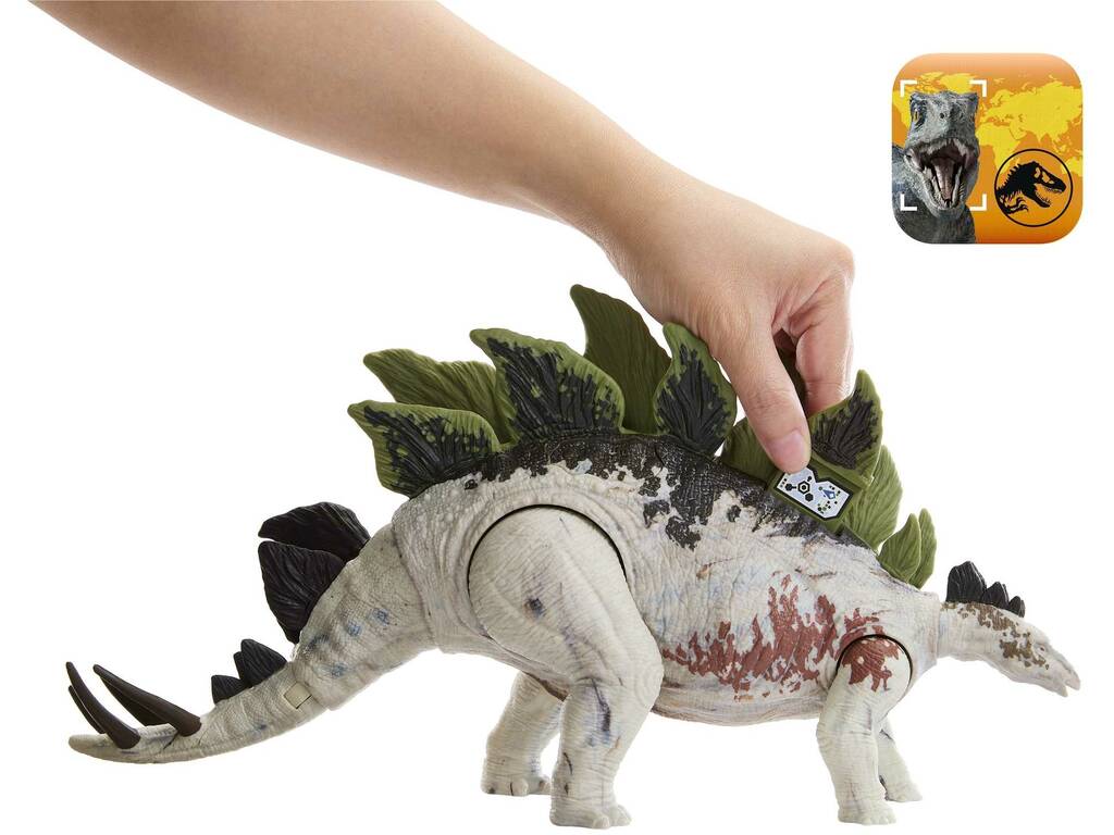 Jurassic World Localizadores Gigantes Stegosaurus Mattel HLP24