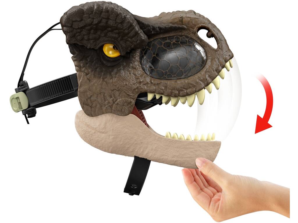 Jurassic World Dominion Dino-Máscara de Tiranossauro Rex Mattel GWD71