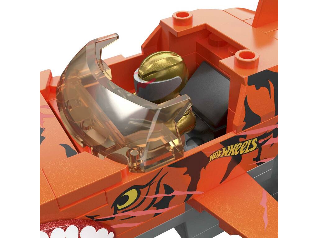 Mega Hot Wheels Monster Trucks Tiger Shark Teeth Track Mattel HKF88