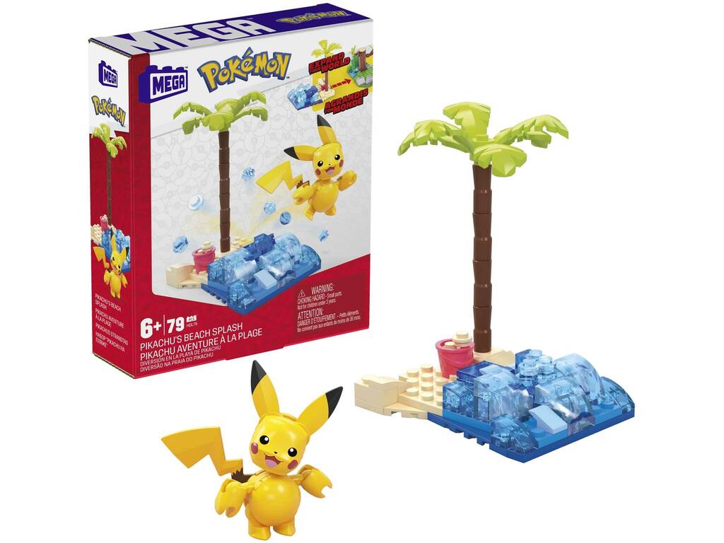 Pokémon Mega Pack Diversão na Praia de Pikachu Mattel HDL76