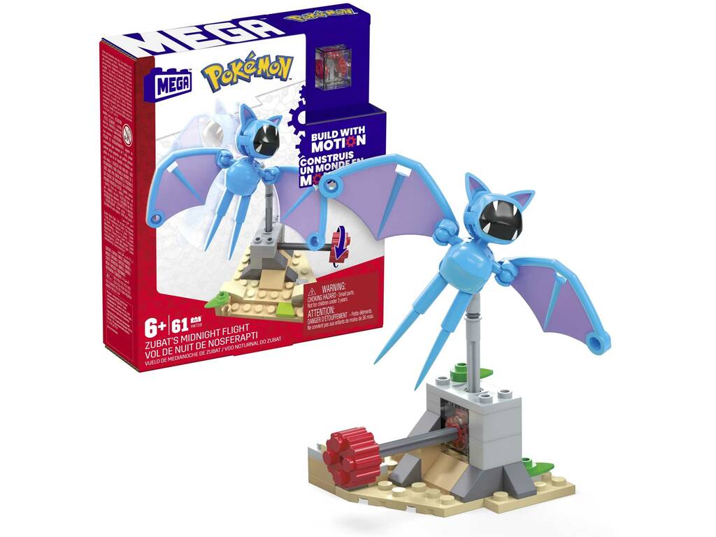 Pokémon Mega Pack Volo di mezzanotte di Zubat Mattel HKT19