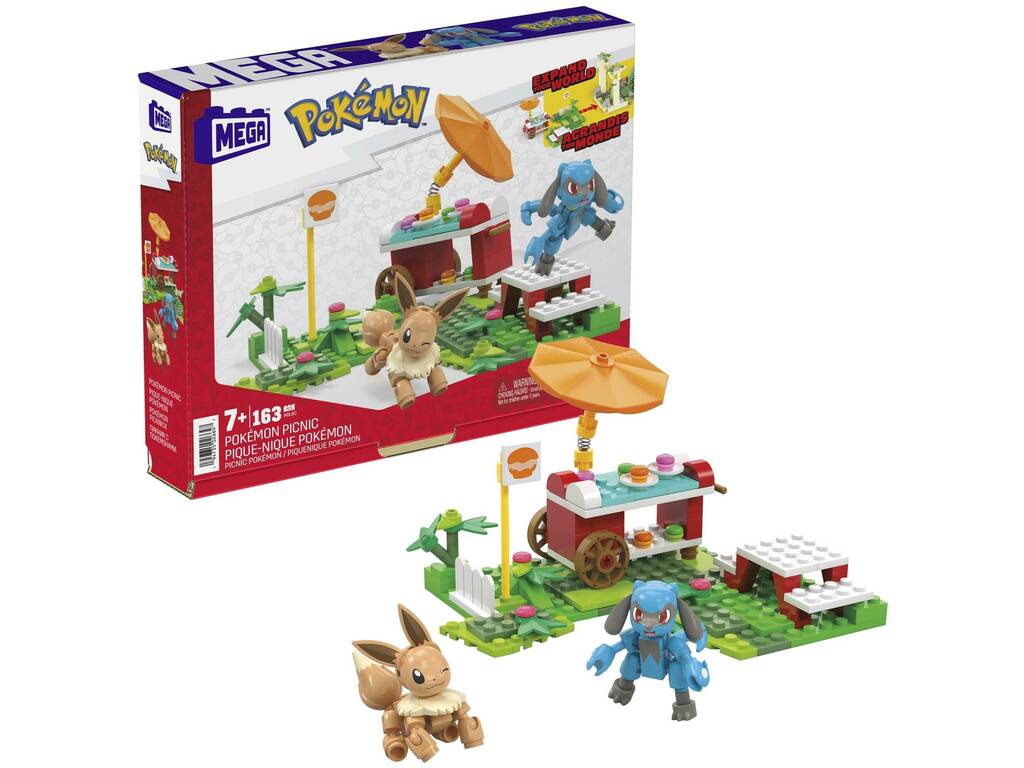 Pokémon Mega Pack Picnic Pokémon con Eevee y Riolu Mattel HDL80