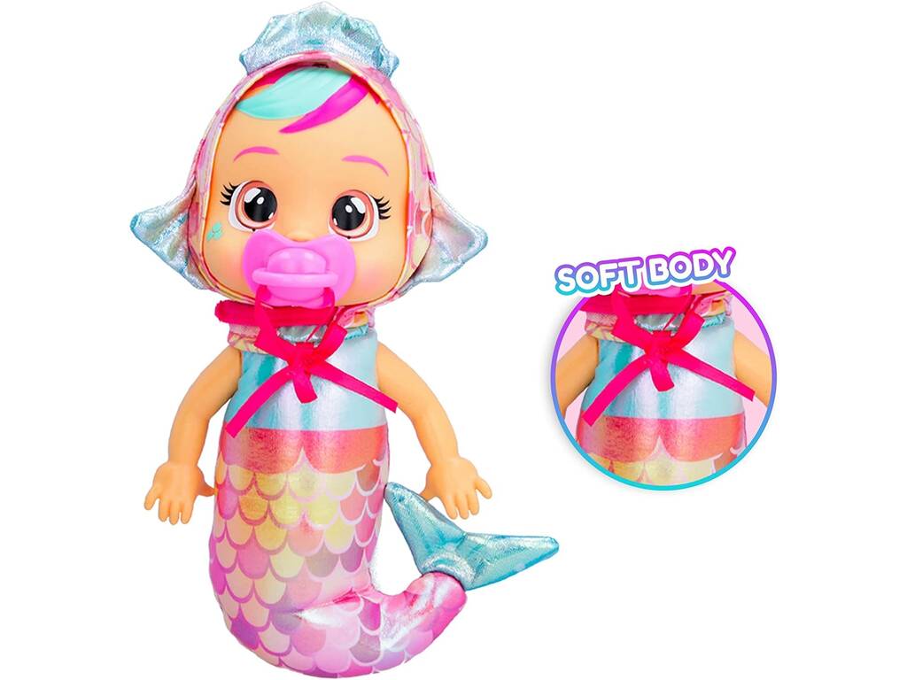 Bebés Chorões Tiny Cuddles Mermaids Boneca Melody IMC Toys 908475