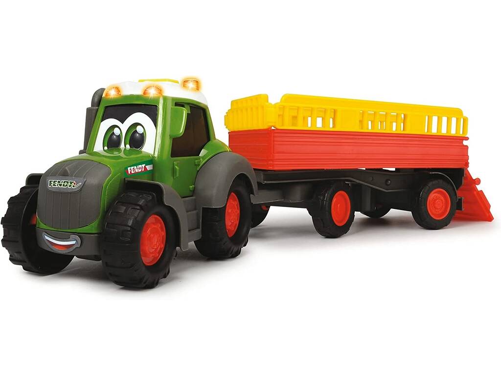 Tracteur Remorque Fendt d'Animaux 30 cm. Simba 204115001