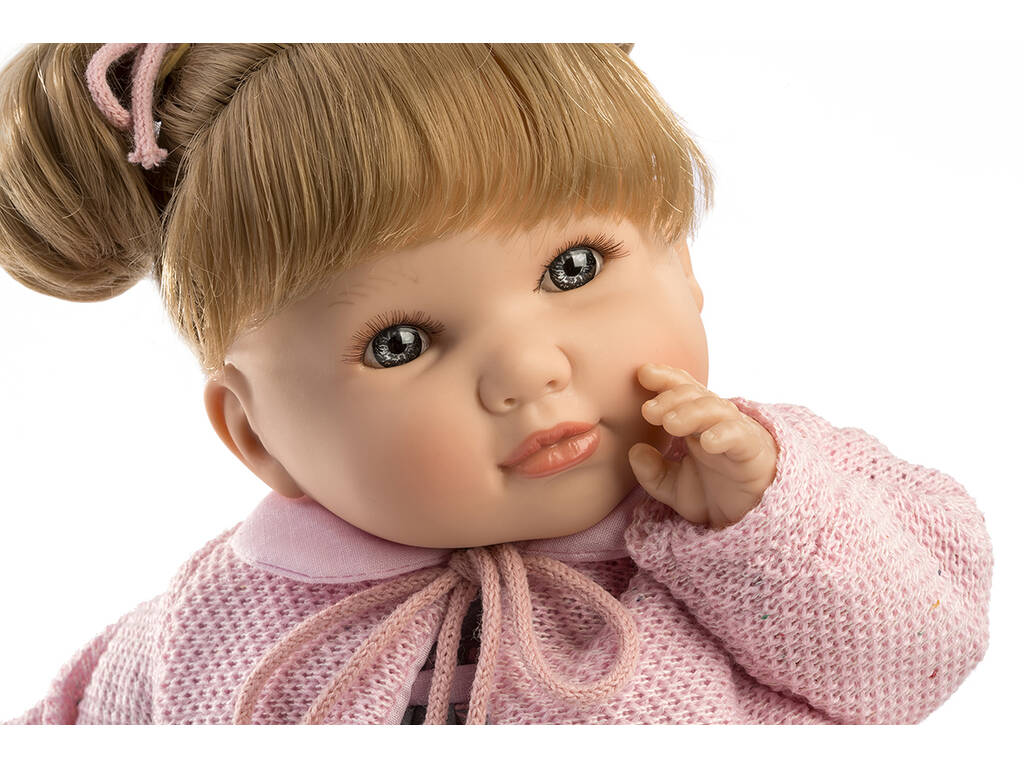 Bambola parlante Sandra 42 cm. Giacca rosa Berbesa 4422