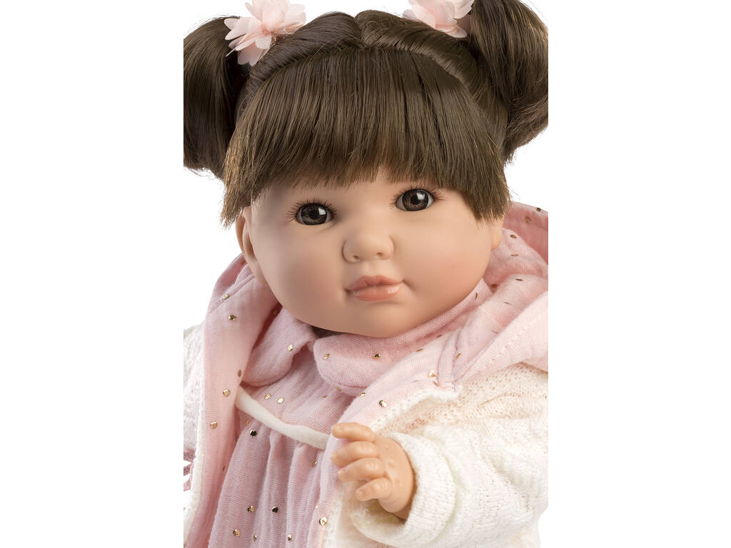 Bambola Sandra parlante 42 cm. Giacca rosa Berbesa 4423