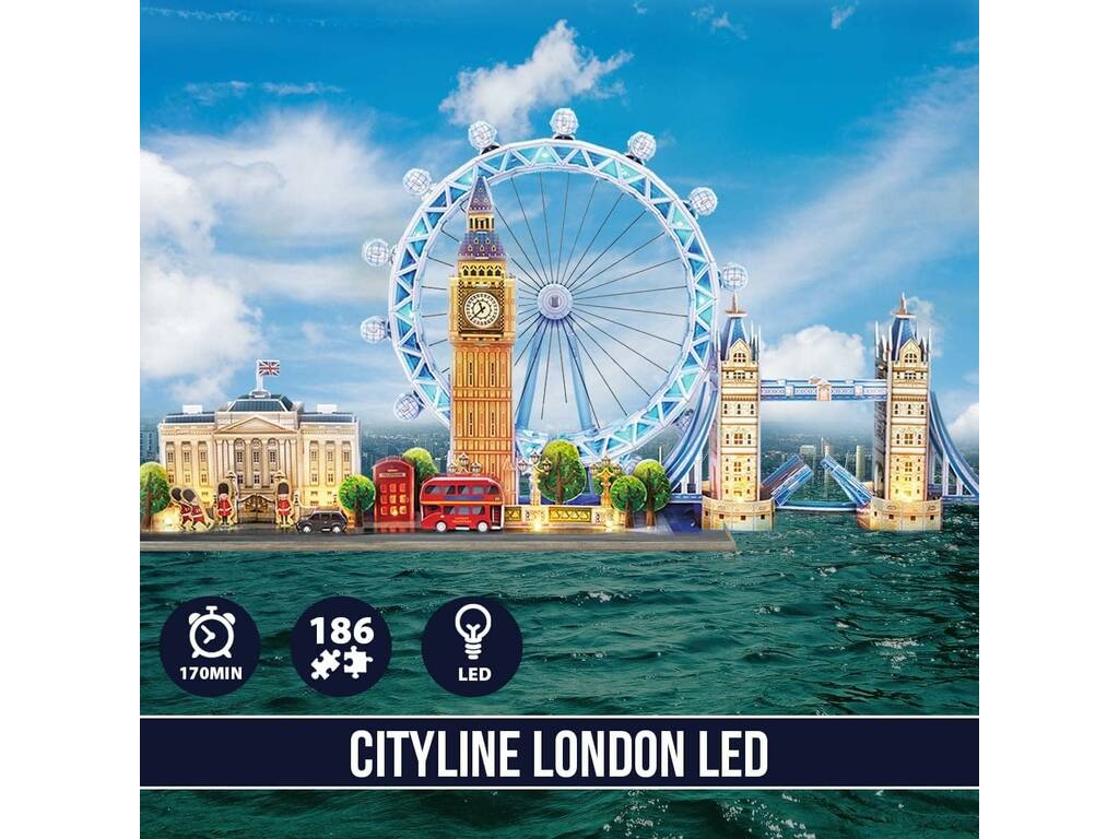 3D-Puzzle City Line Led London World Brands MN803191
