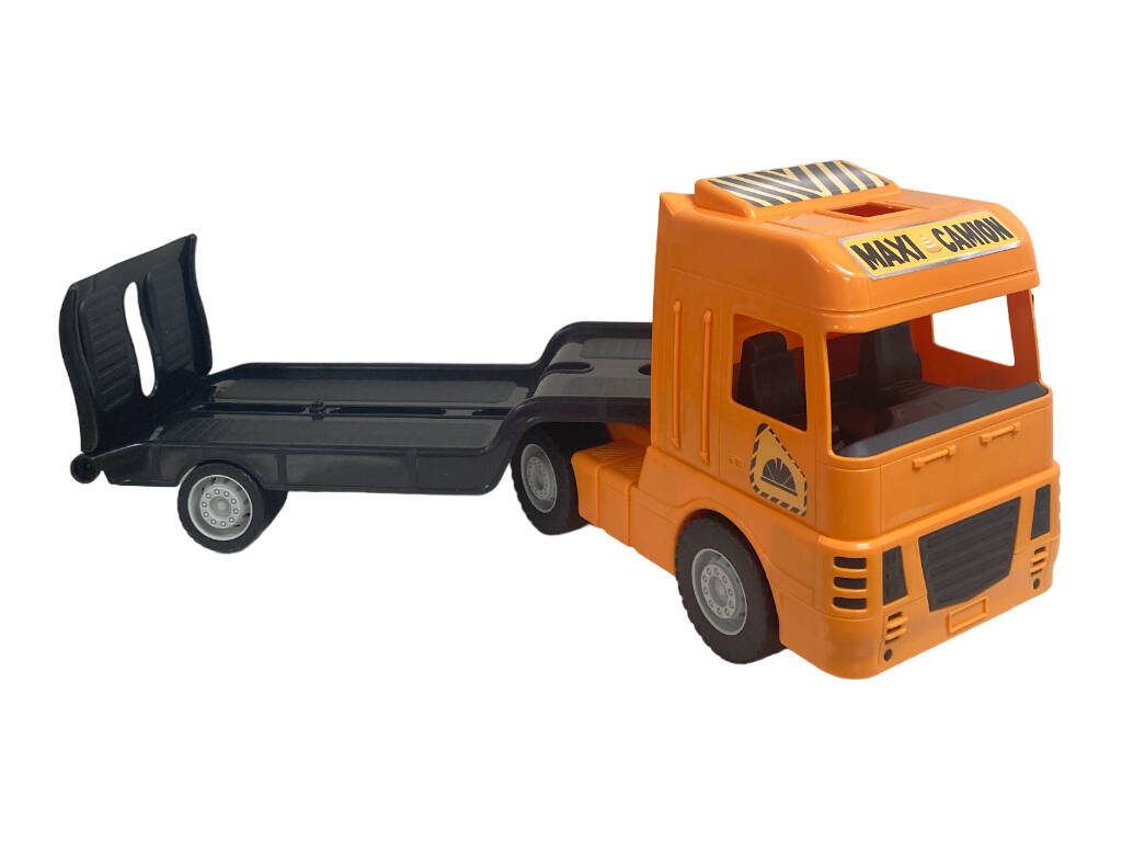 Camion Maxi Trailer con Piattaforma e Trattore Road Works di AVC 5354