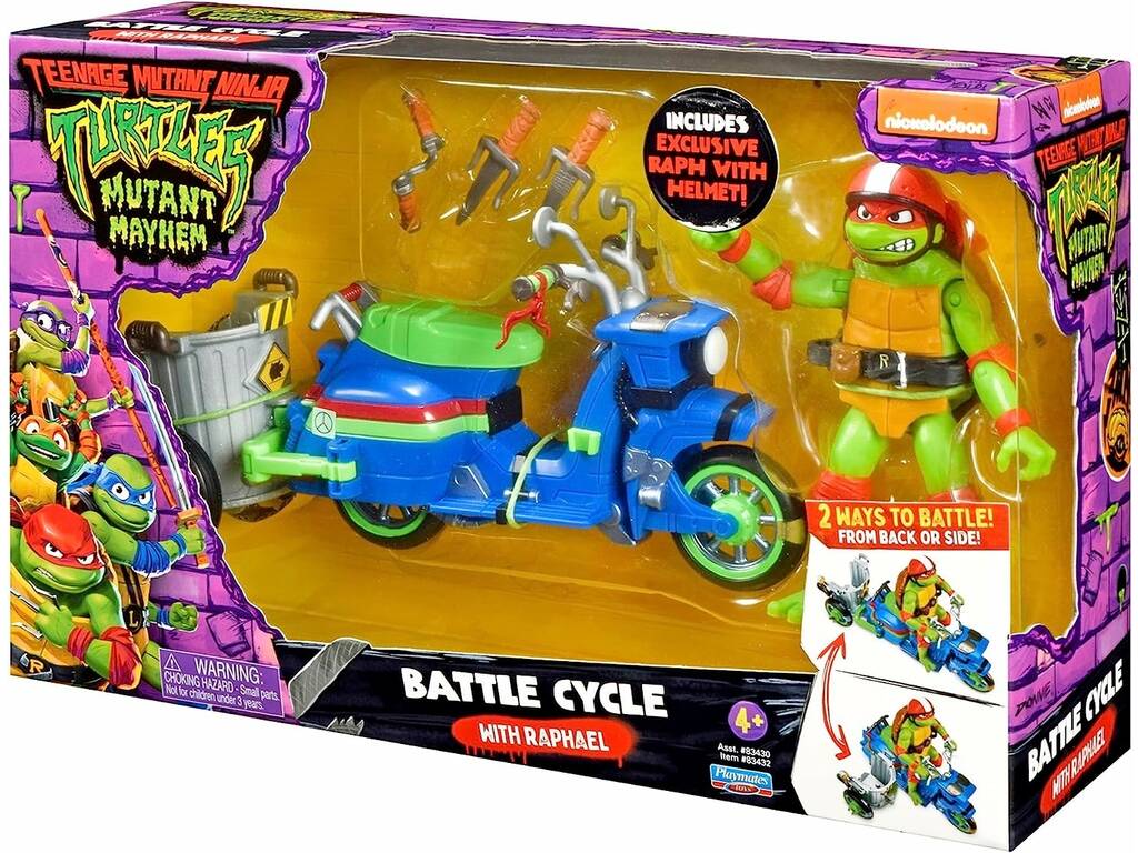 Giocattolo Playmates Teenage Mutant Ninja Turtles Veicolo Tartaruga cla