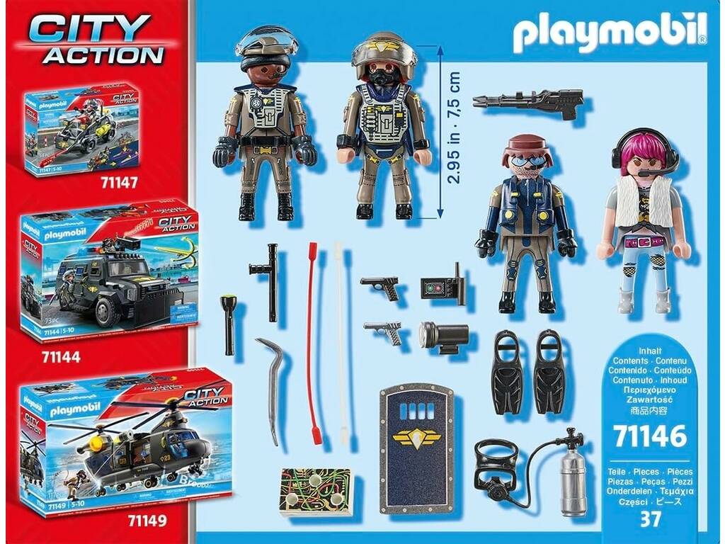 Playmobil Fuerzas Especiales Set Figuras de Playmobil 71146