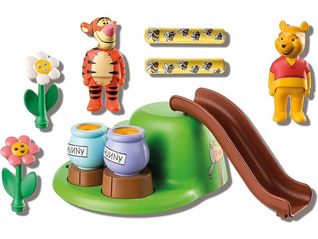 Playmobil 1,2,3 Disney Winnie The Pooh y Tigger Jardín de Abejas de Playmobil 71317