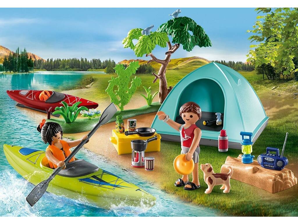 Playmobil Family Fun Camping avec feu de camp 71425