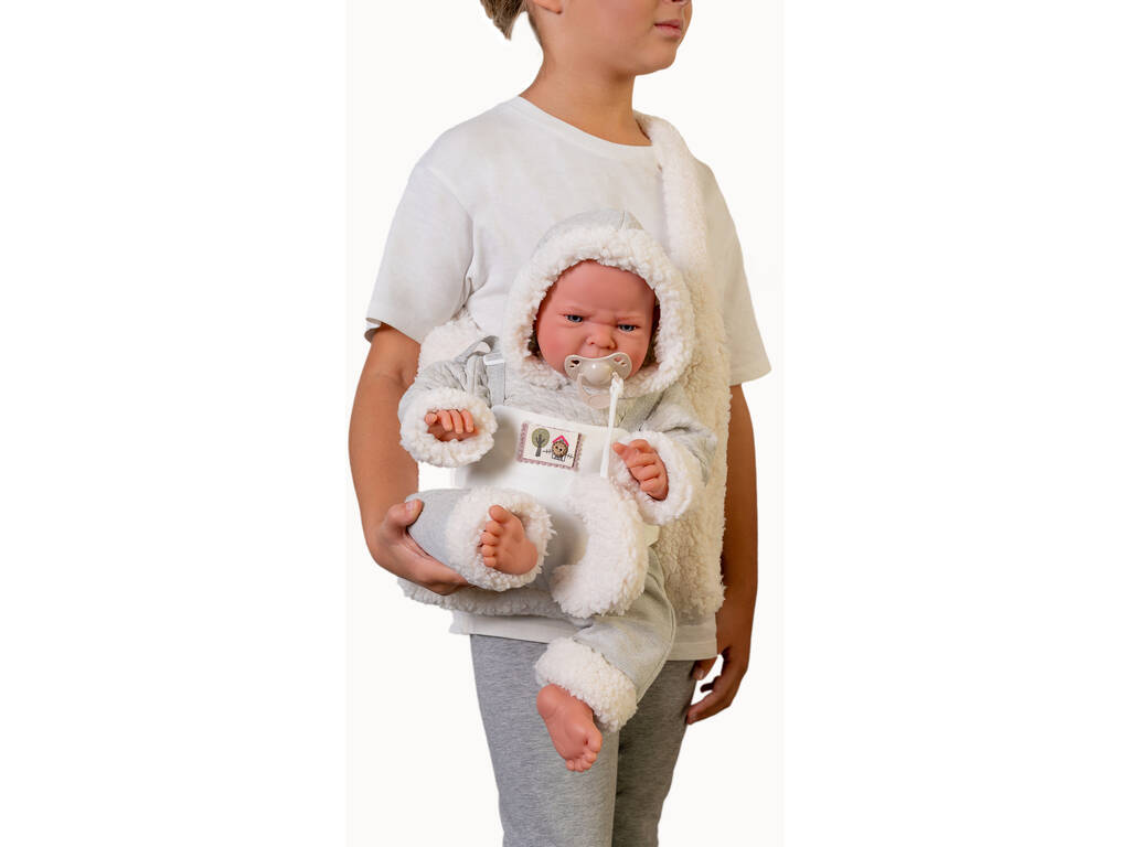 Bambola neonata Lea con marsupio 42 cm di Antonio Juan 33346