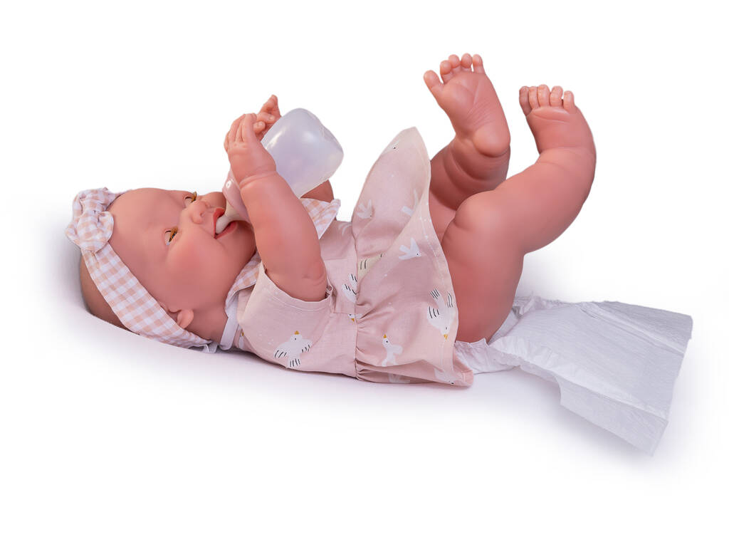 Bambola neonata Mia Pipì con borsa da toilette 42 cm di Antonio Juan 50393