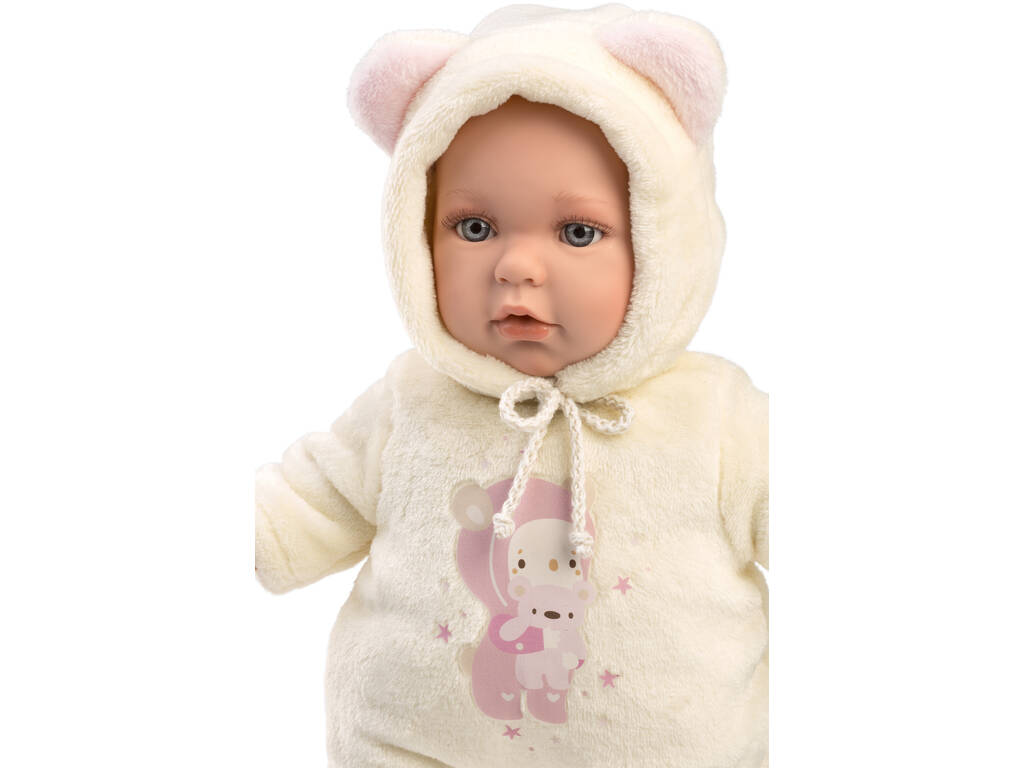 Baby Julia Pink Bear Puppe 42 cm. Llorens 14208