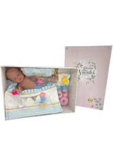 Bambola neonata 46 cm. Con borsa da toilette e accessori di Cucosito 5006