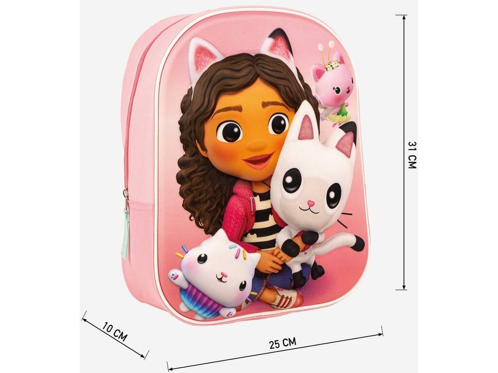 Mochila Infantil 3D Gabby Doll House de Cerdá 2100004583