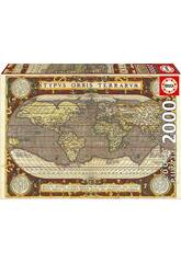 Puzzle 2000 Carte du monde Educa 19620