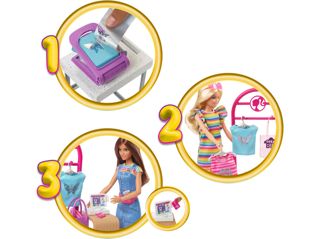 Barbie Boutique Disegna e Vendi Mattel HKT78