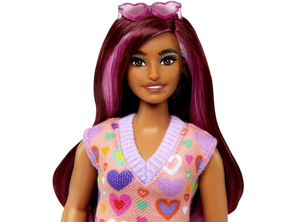 Barbie Fashionista Kleid Herzen Mattel HJT04