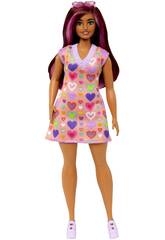 Barbie Fashionista Kleid Herzen Mattel HJT04