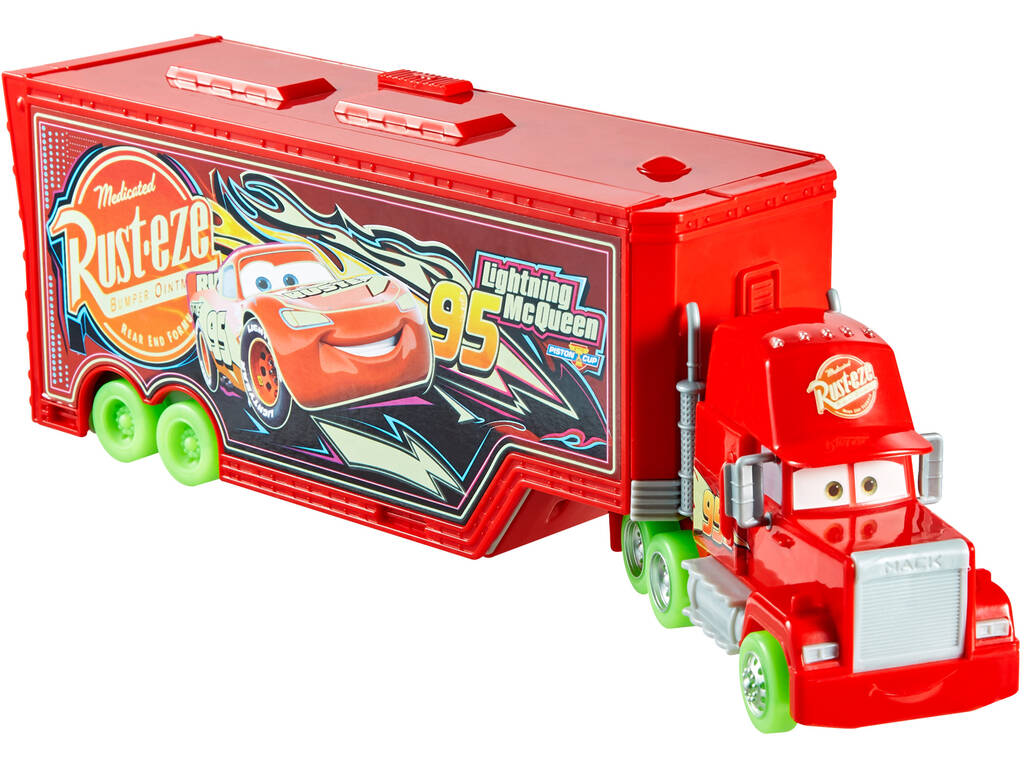 Cars Glow Racers Set Mack trasformabile Mattel HPX76