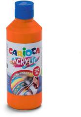 Carioca Bottiglia di vernice acrilica 250 ml. Arancione Carioca 40431/11