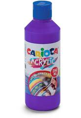 Carioca Botella Pintura Acrilica 250 ml. Morado de Carioca 40431/18