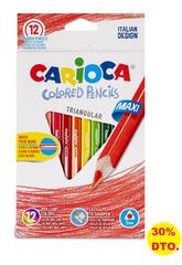 Carioca Wooden Jumbo Triangular Pencils by Carioca 42393