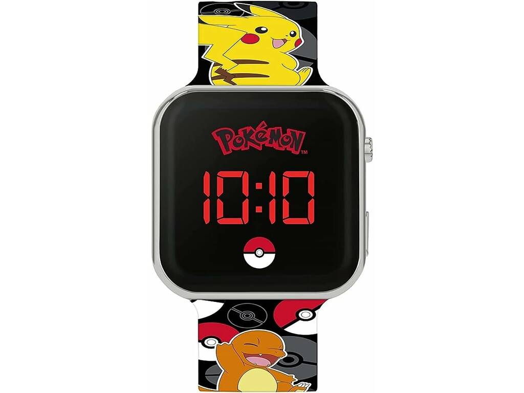 Relógio Led Pokémon de Kids Licensing POK4322