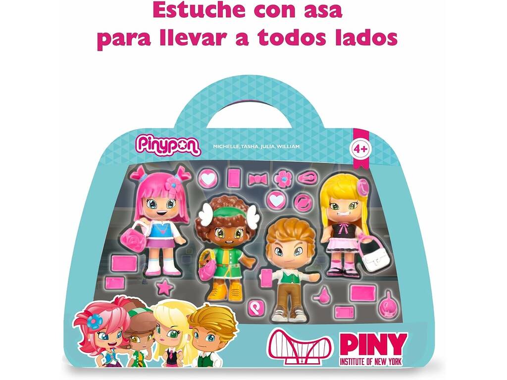 Pinypon Piny Set 4 Amigos de Famosa PNP02000