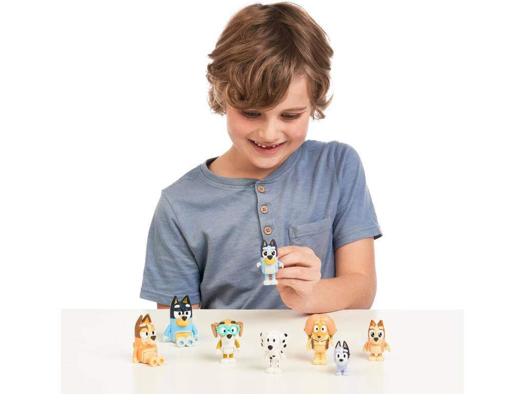 Bluey Pack 8 figurines Famosa BLY49000