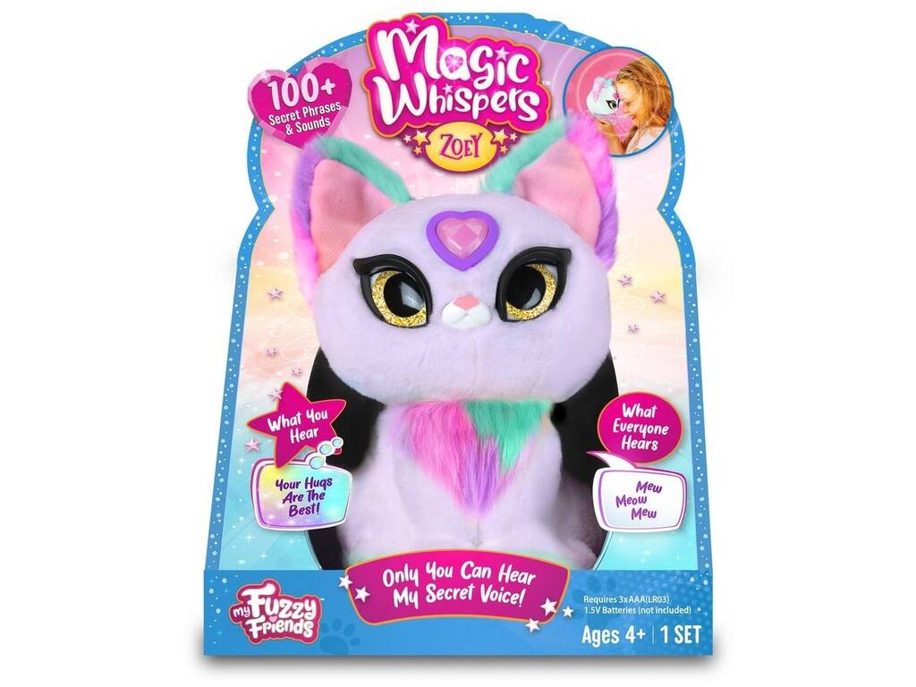 My Fuzzy Friends Peluche Magic Whisper Kitties Famosa MYG00002