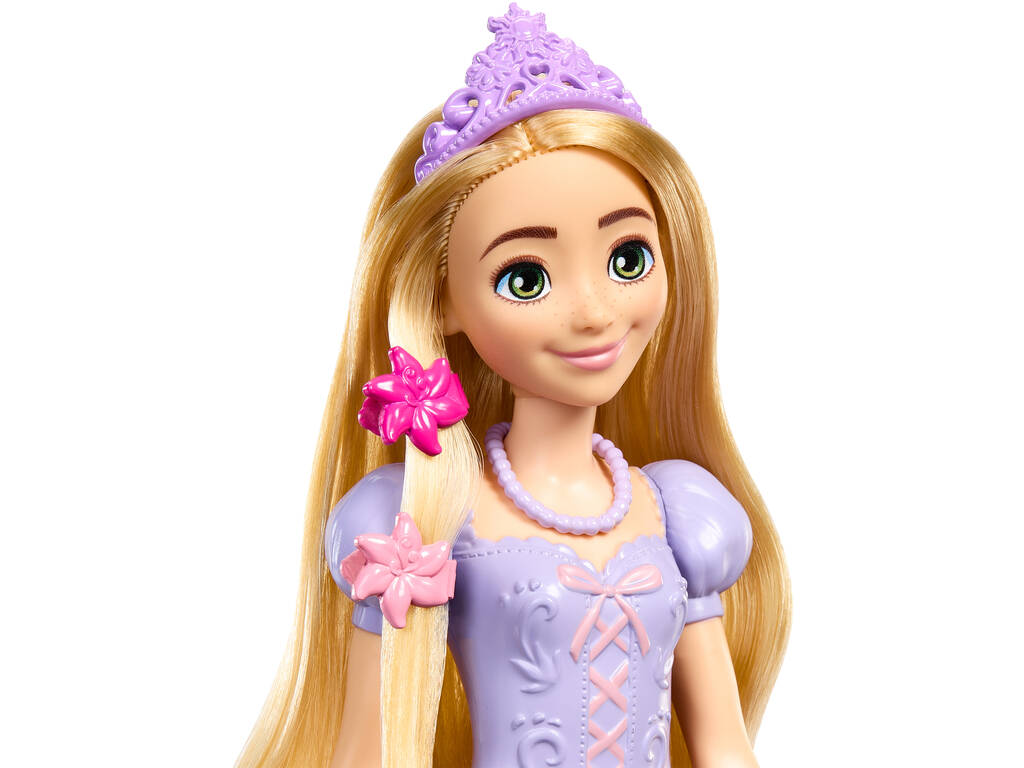 Princesas Disney Boneca Rapunzel com Banho de Mattel HLX28
