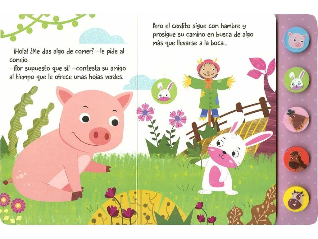 Primeiros Sons Animais Livro O Porquinho Faz Amigos Susaeta S3578003