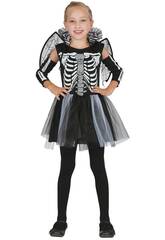 Disfraz Esqueleto Vampira Chica Niña Talla L