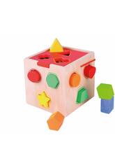 Cubo forme e colori in legno