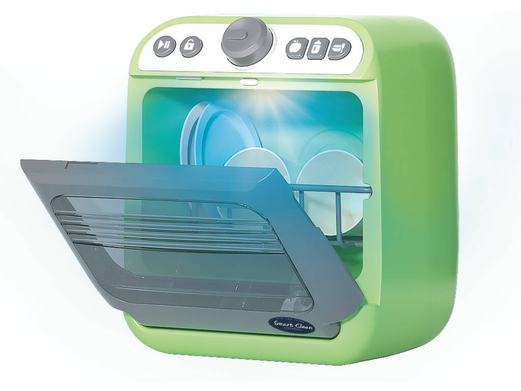 Lave-vaisselle vert avec lumières, sons et accessoires
