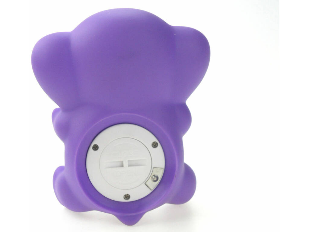 Lila Elefanten-Digital-Badethermometer mit Alarm und automatischer Abschaltung