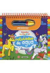 Libro Scopro i colori Unicorni con pennarello ad acqua