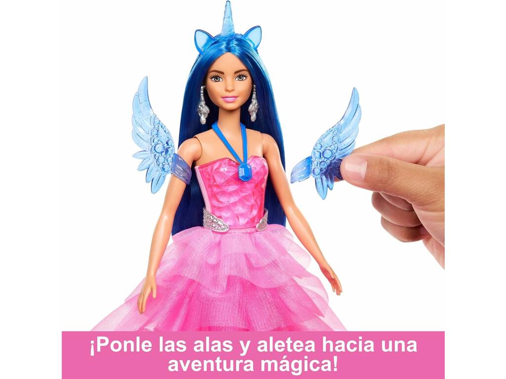 Barbie Un Toque De Magia Hadacornio Zafiro de Mattel HRR16